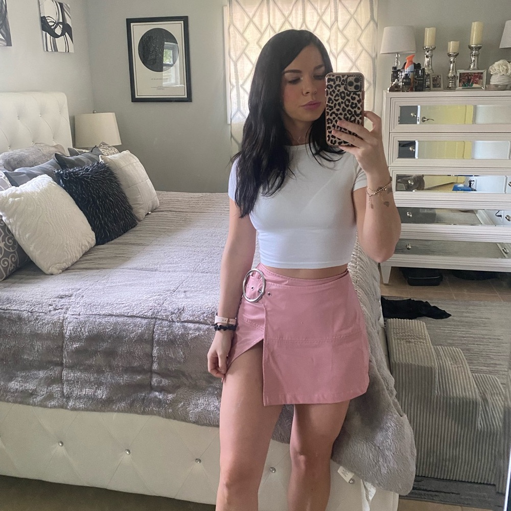 For Love and Lemons Talia mini skirt.